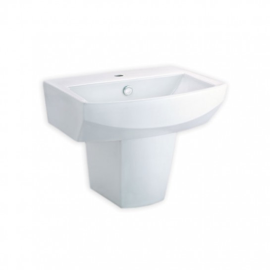 Chậu lavabo treo tường COTTO C01517/C4250 chân lửng Tetragon