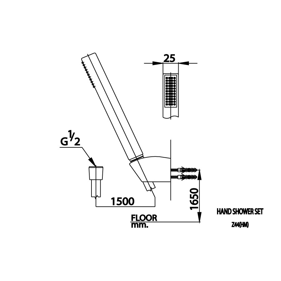 Tay sen tắm COTTO Z44(HM) 1 chức năng - 2