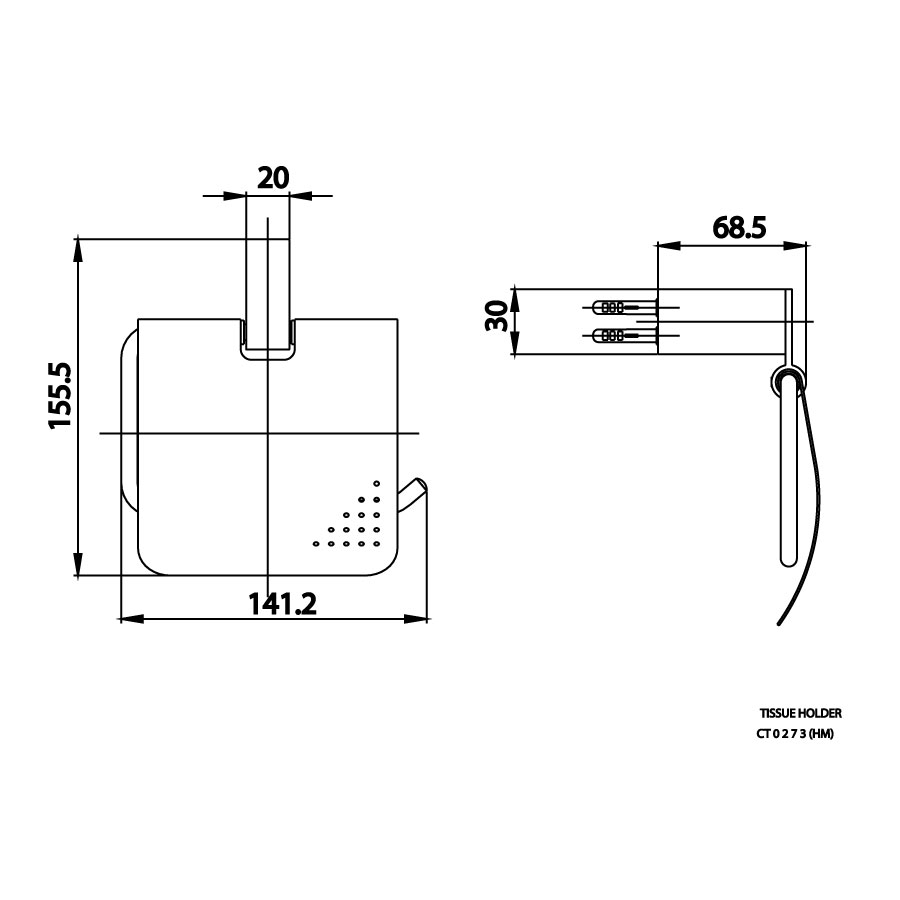 Lô giấy vệ sinh COTTO CT0273