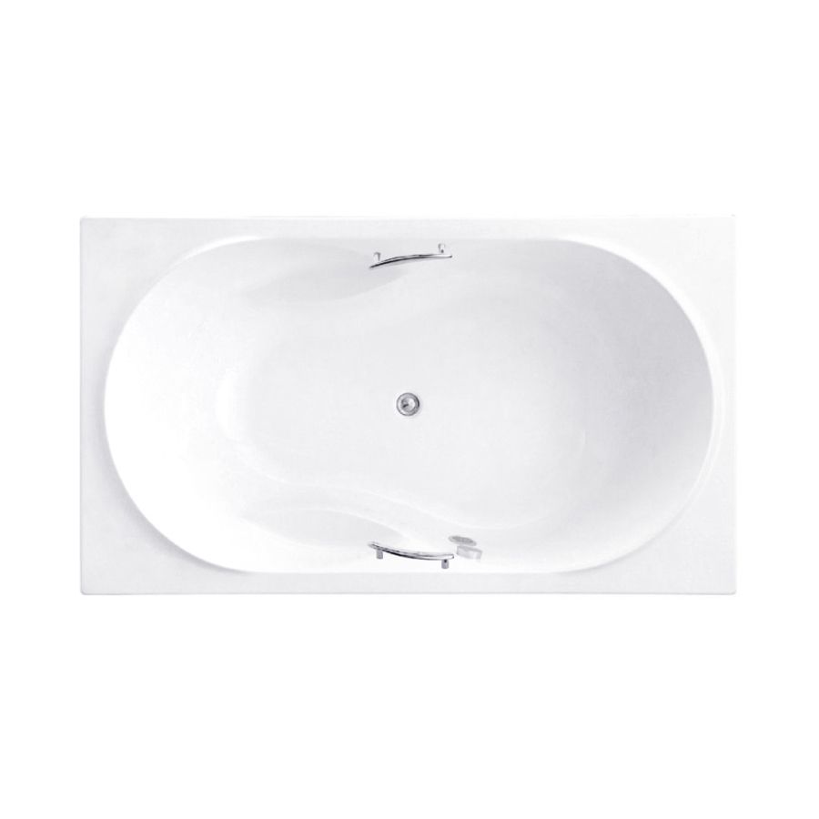 Bồn tắm COTTO BH229EL(H) đôi xây bệ có tay vịn