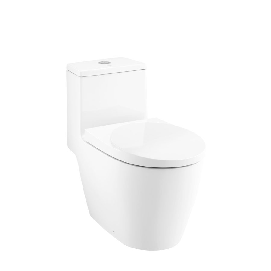 Bồn cầu 1 khối COTTO C100207 nắp êm dòng Oval