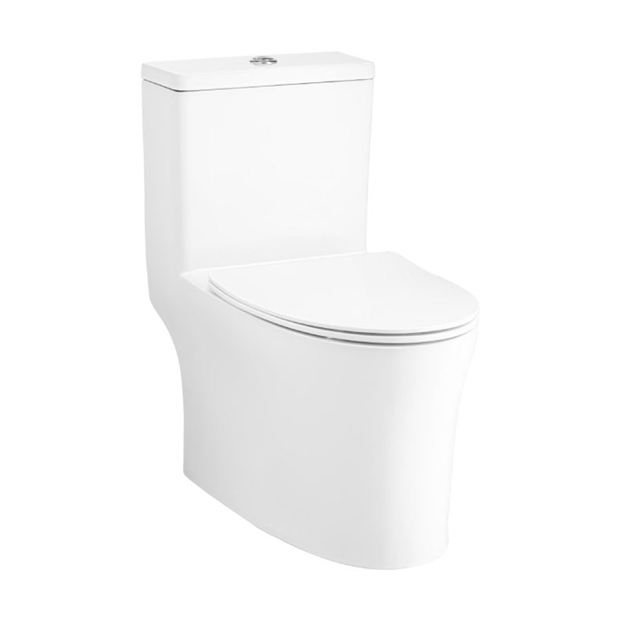 Bồn cầu 1 khối COTTO C105607 nắp êm dòng Vista