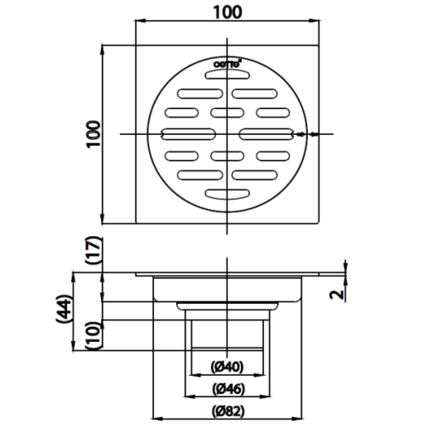 Ga thoát sàn COTTO CT6404Z2P(HM) chống hôi - 2