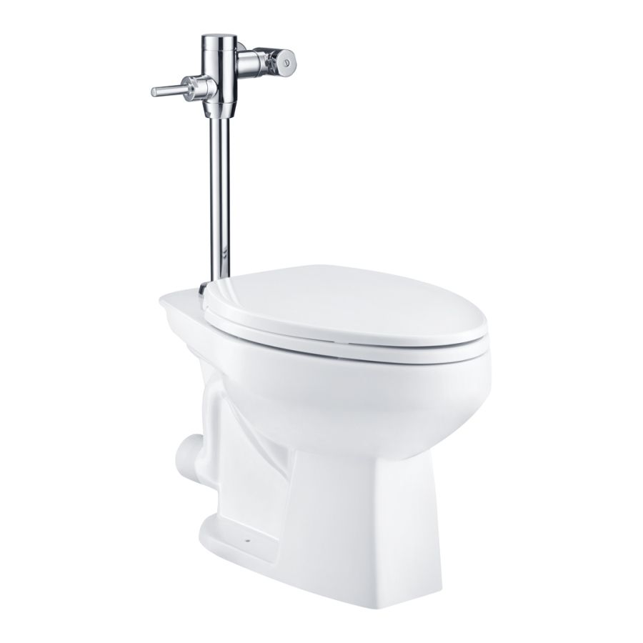 Bồn cầu đặt sàn COTTO C13921 van xả trực tiếp Elzra nắp đóng êm