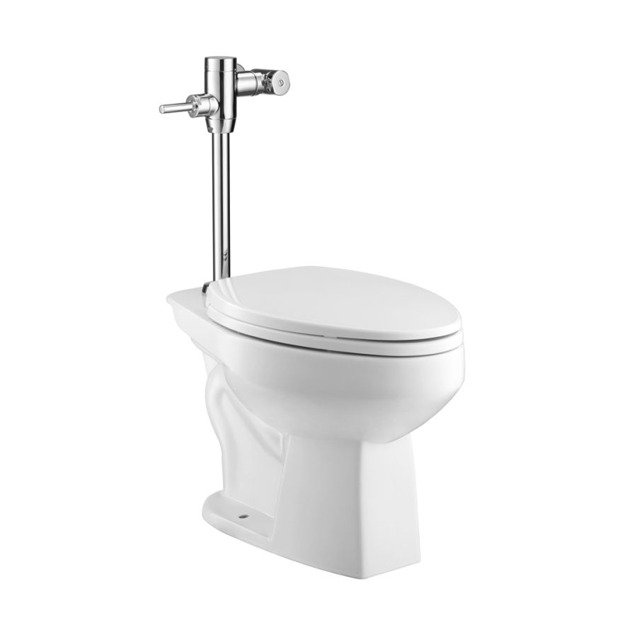 Bồn cầu đặt sàn COTTO C13920 van xả trực tiếp Elzra nắp đóng êm