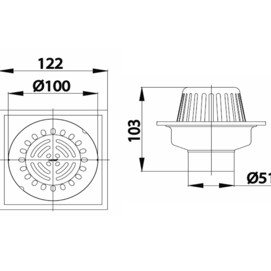 Ga thoát sàn COTTO CT657Z3P(HM) chặn rác - 2