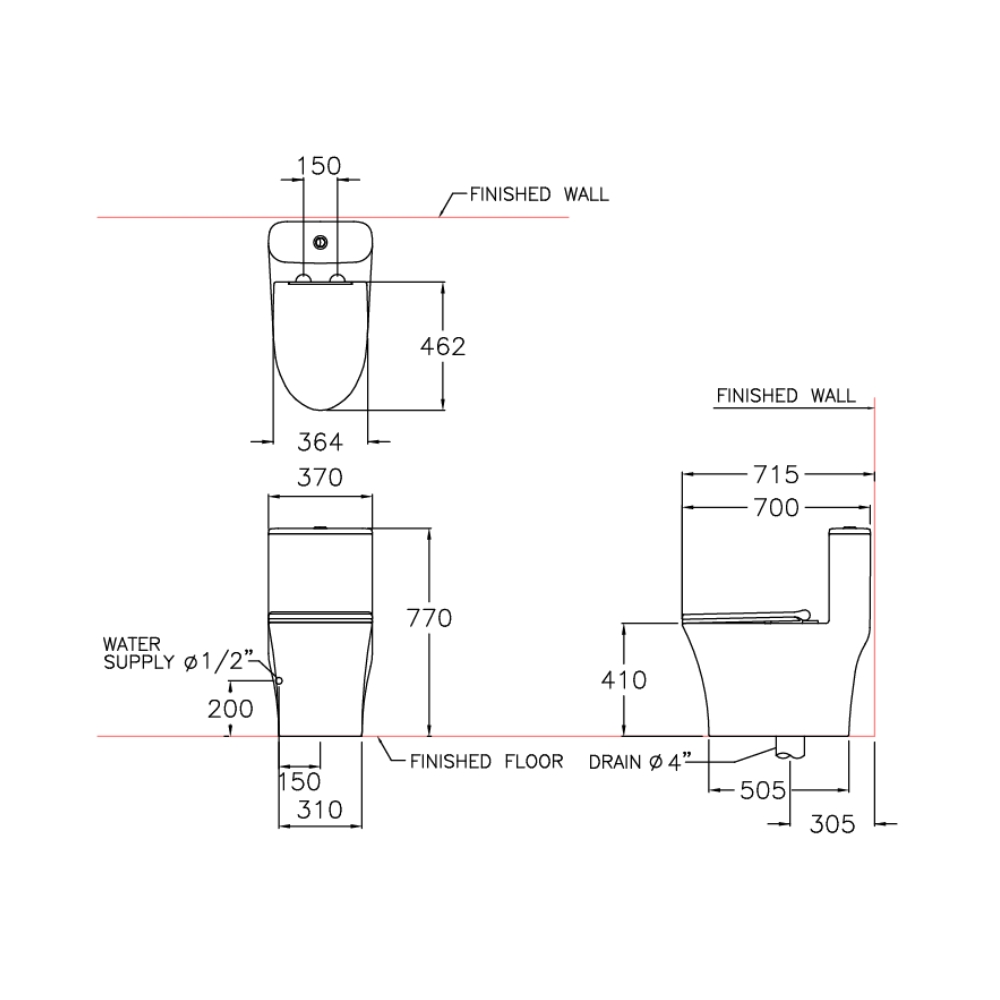 Bồn cầu 1 khối nắp êm COTTO C11001HNOS