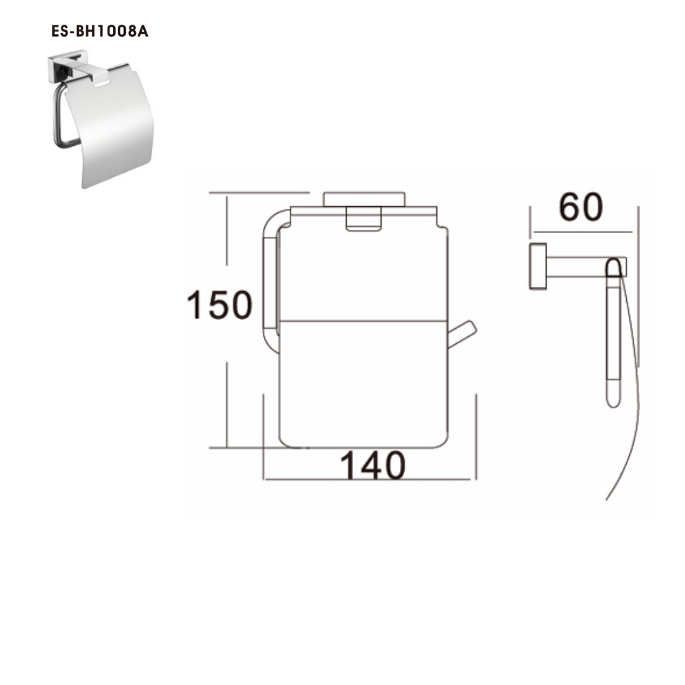 Lô giấy vệ sinh Esslinger ES-BH1008