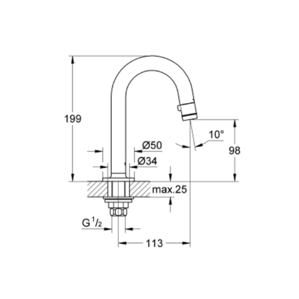 Vòi chậu Universal GROHE 20201000 - 2
