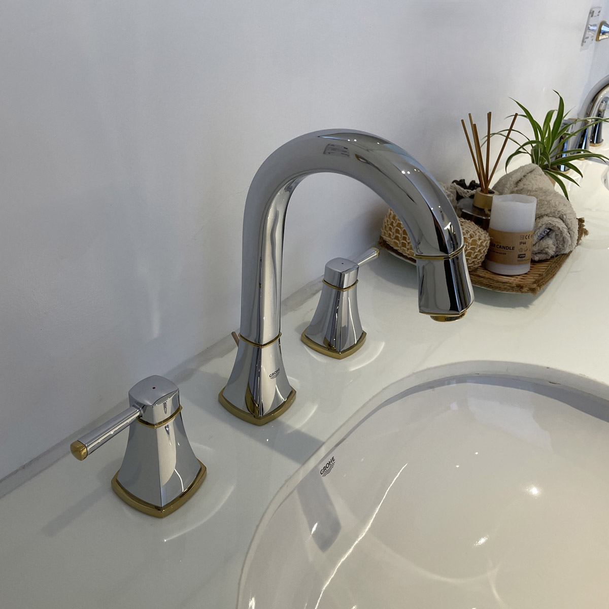 Vòi chậu nóng lạnh Grandera 3 lỗ Grohe 20389IG0 - 10