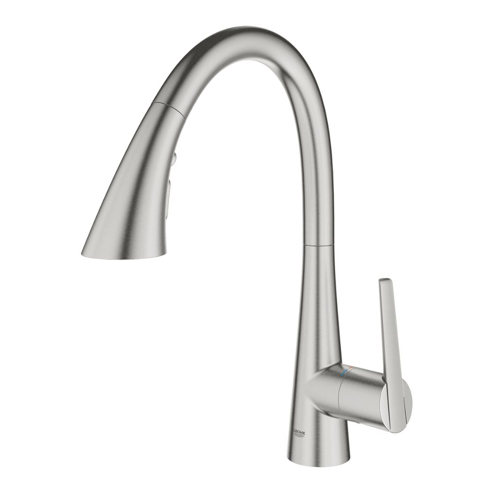 Vòi bếp dây rút nóng lạnh 2 chế độ phun Zedra GROHE 32294002 - 14
