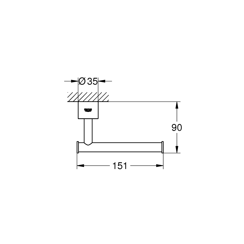 Móc treo giấy Atrio GROHE 40313003 - 4
