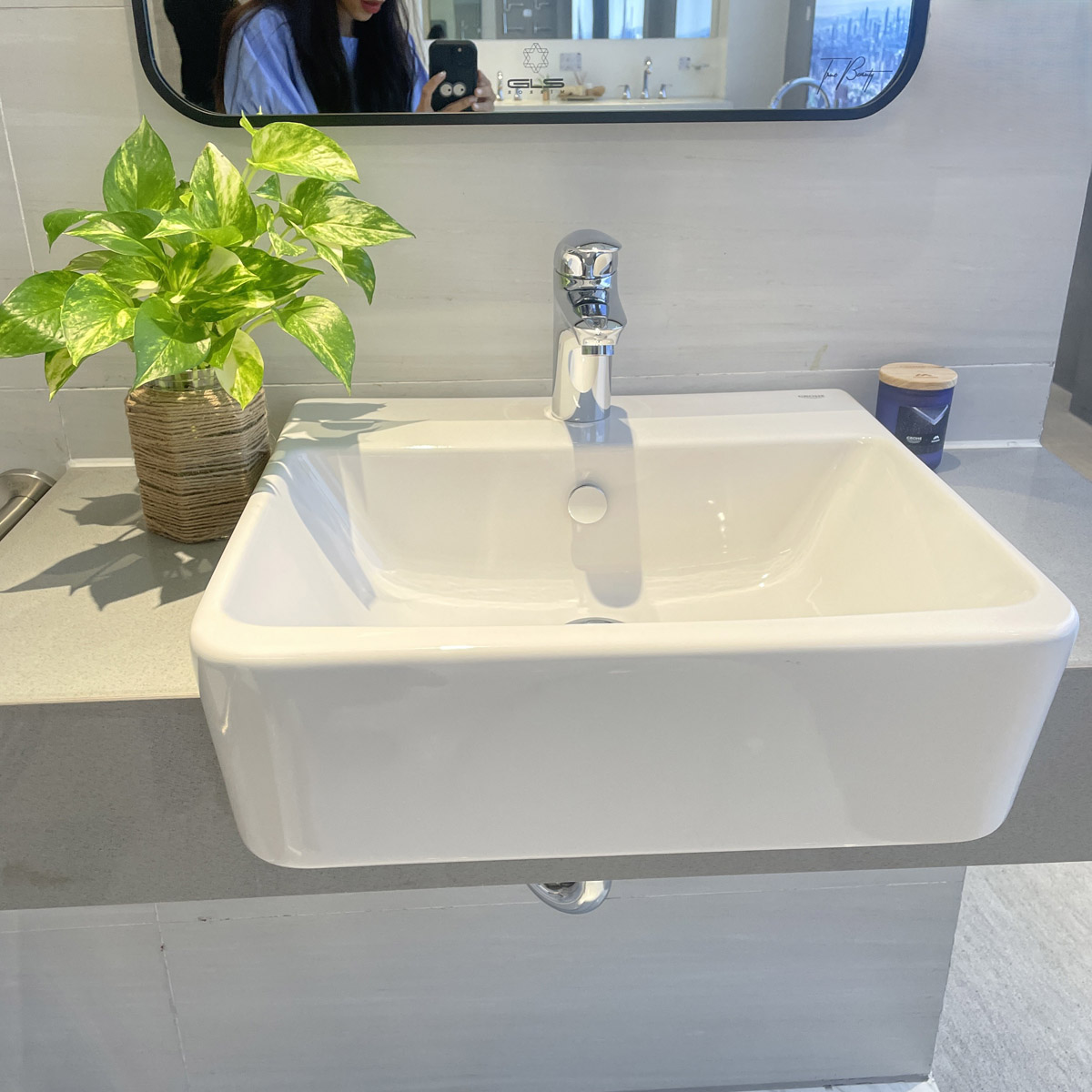 Chậu rửa lavabo bán âm bàn Eurocube GROHE 124581 - 5