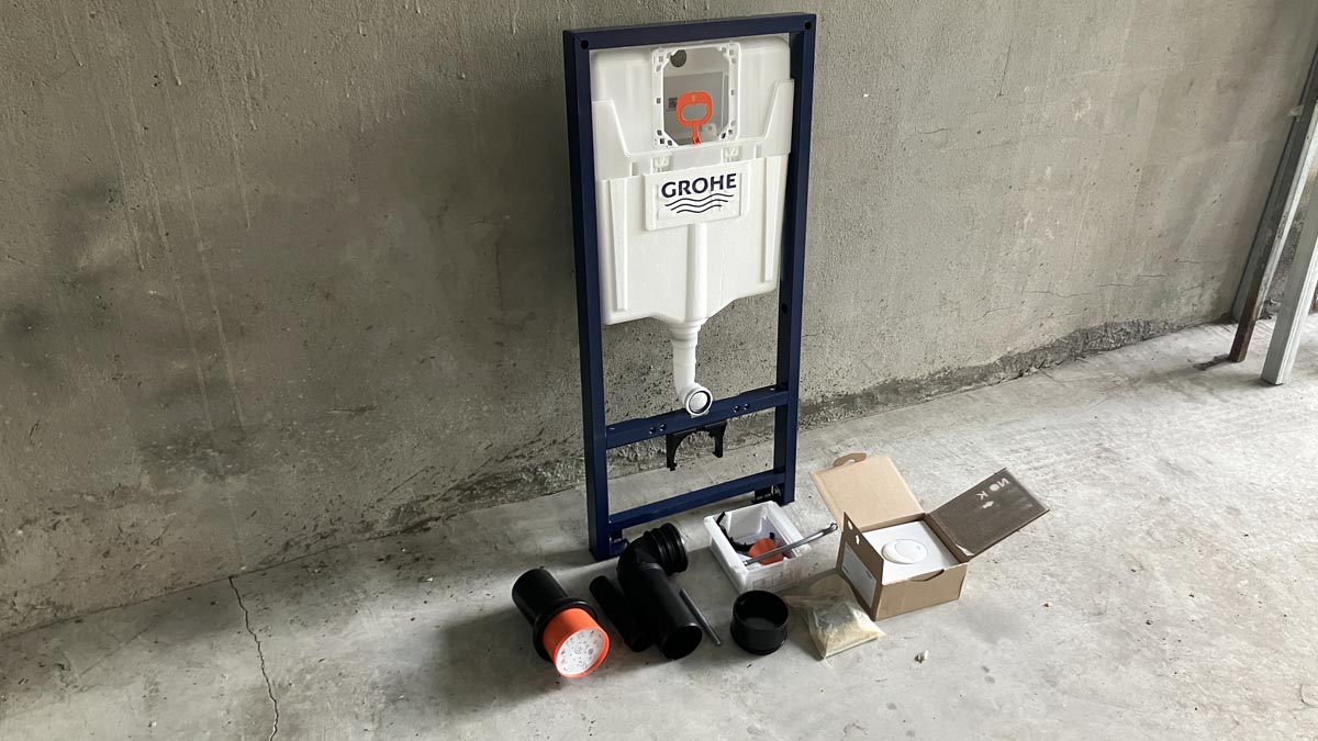 Két nước âm tường có khung 3 trong 1 GROHE 38722001 - 3