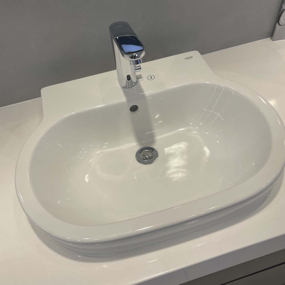 Chậu rửa mặt lavabo bán âm Eurocosmo 60cm GROHE 39291000 - 6