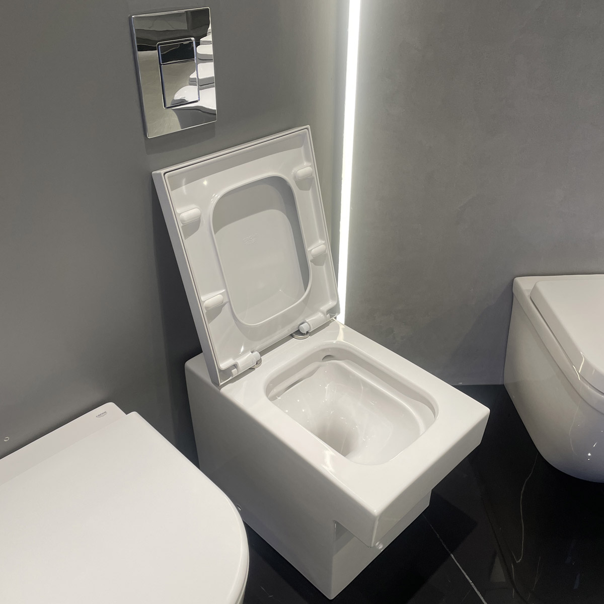 Thân bồn cầu đặt sàn Cube Ceramic GROHE 3948500H - 11