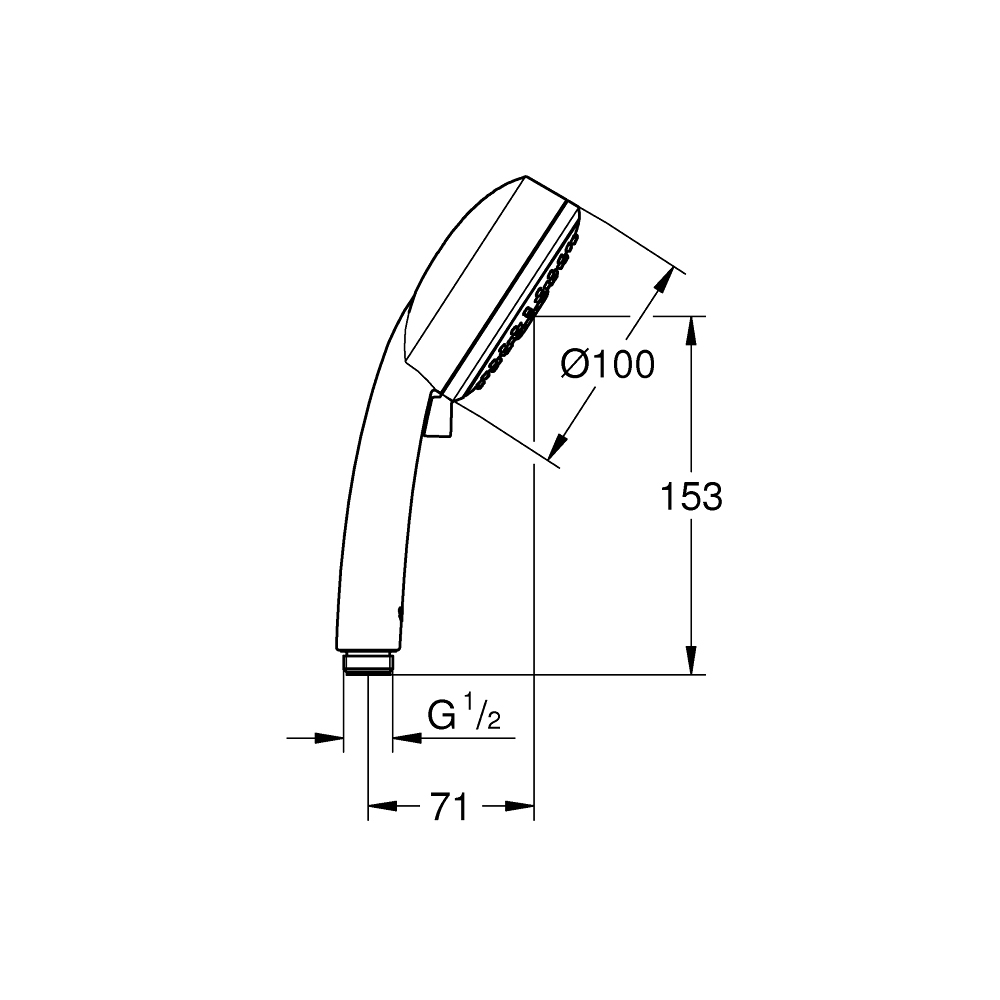 Tay sen tắm 3 chế độ Tempesta Cosmopolitan 100 GROHE 27572002