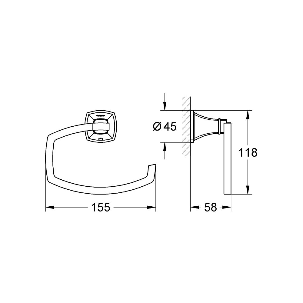 Móc giấy Grandera GROHE 40625IG0 - 3