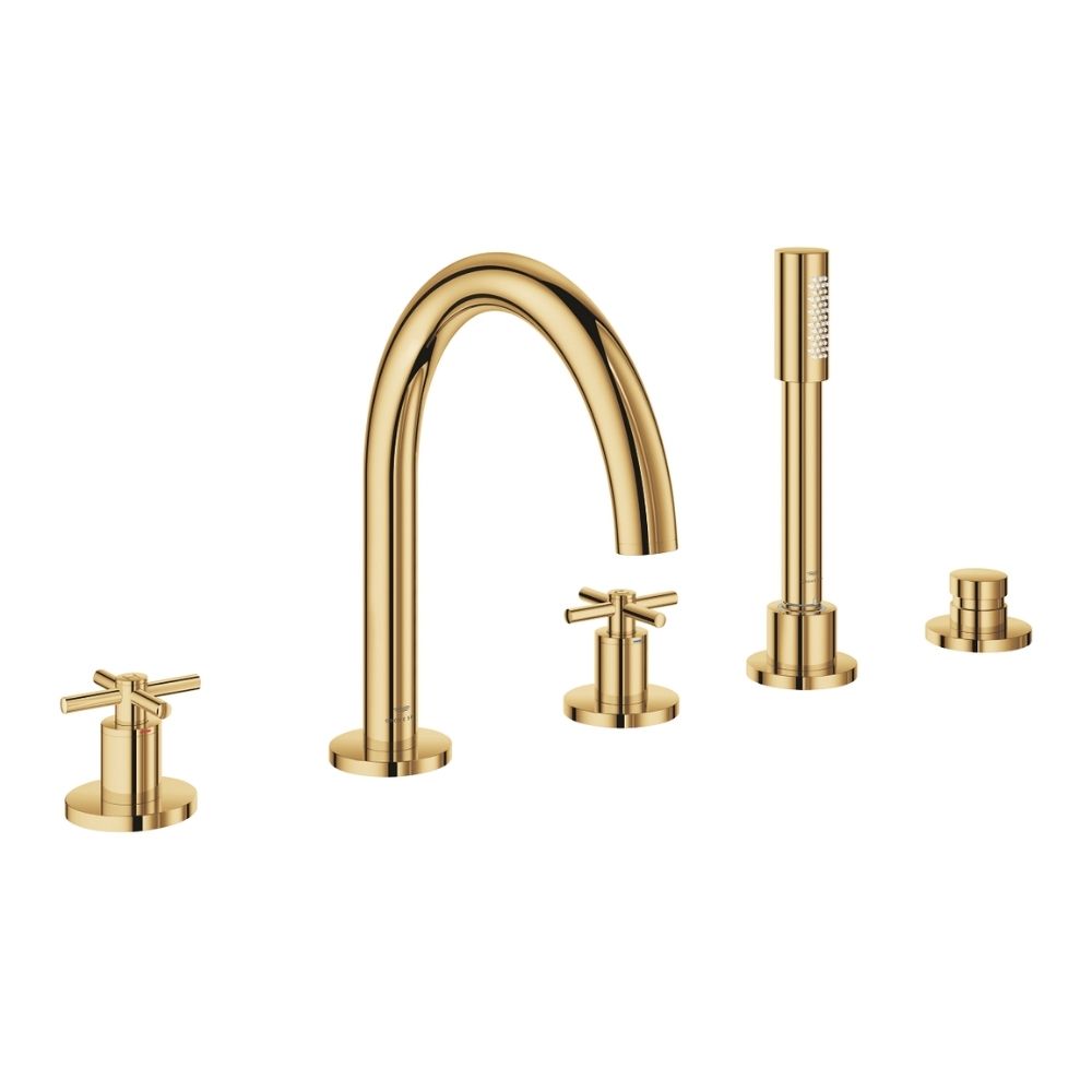 Vòi bồn tắm 5 lỗ nóng lạnh kèm tay sen Atrio GROHE 29408000 - 6