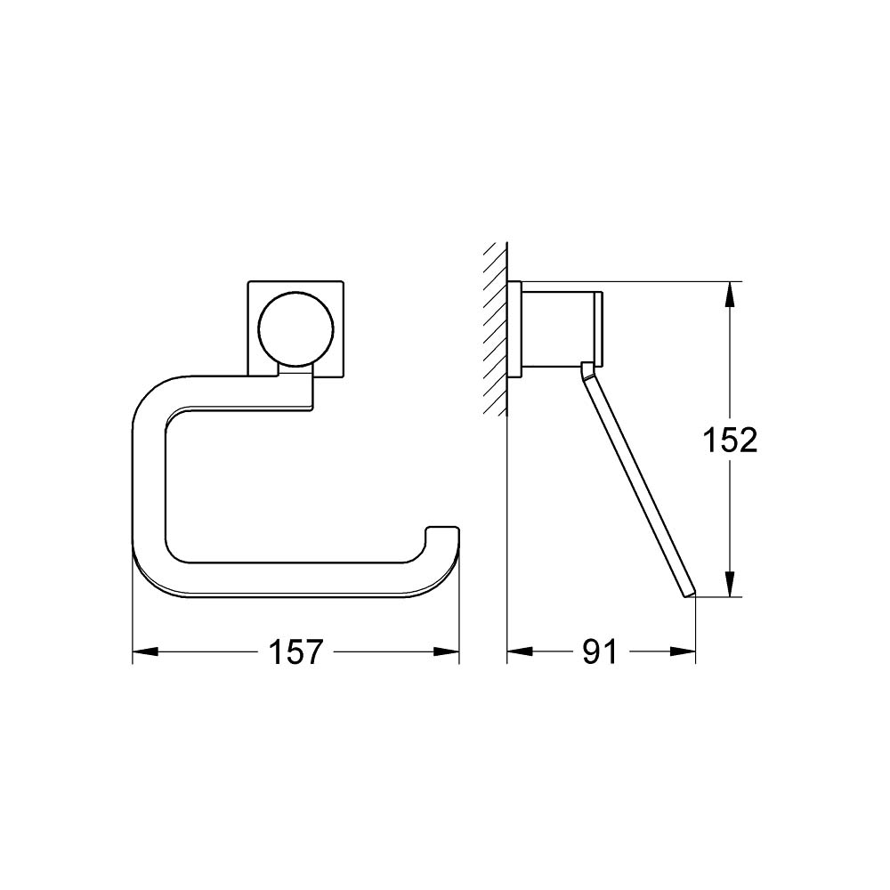 Lô giấy vệ sinh Allure GROHE 40279000 - 2