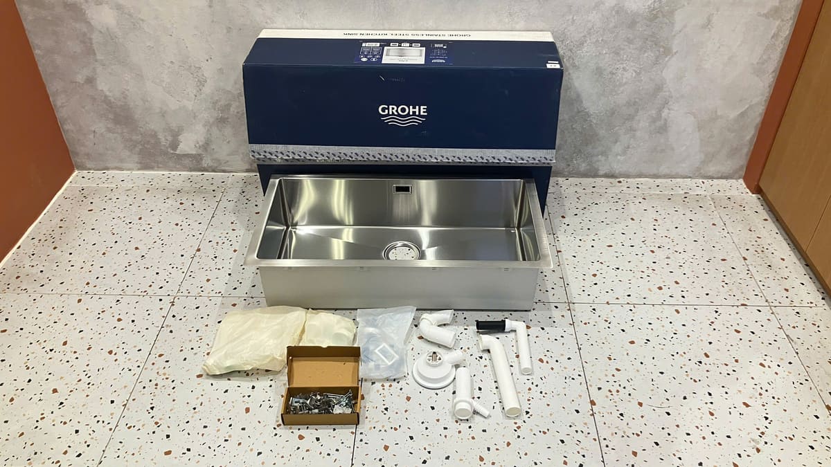 Chậu rửa chén 1 hộc AISI 304 K700 GROHE 31580SD1 - 4