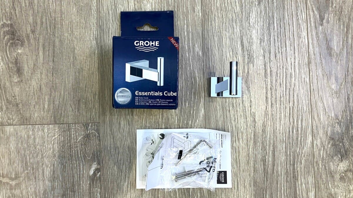 Móc treo áo gắn tường Essentials Cube GROHE 40511001 - 5