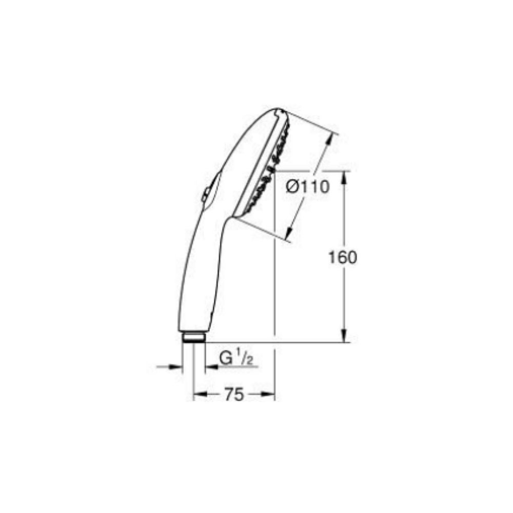 Tay sen tắm 2 chế độ Tempesta 110 GROHE 261612433 - 2