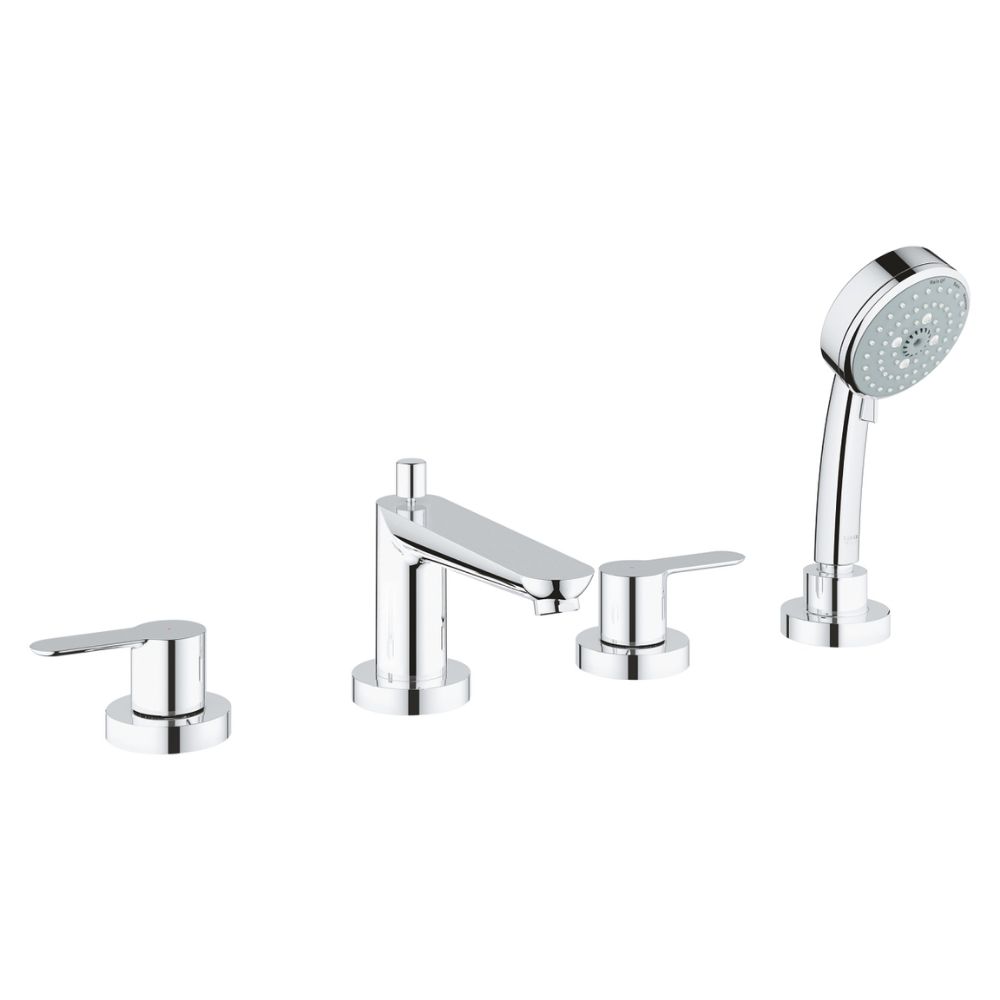 Vòi bồn tắm 4 lỗ nóng lạnh kèm tay sen BauEdge GROHE 25120000
