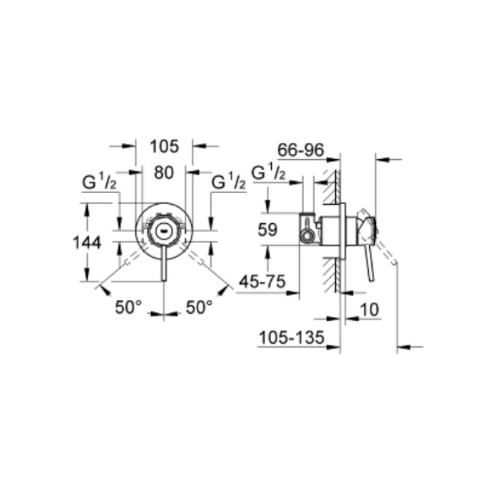 Van điều chỉnh nóng lạnh BauClassic GROHE 29048000 - 2