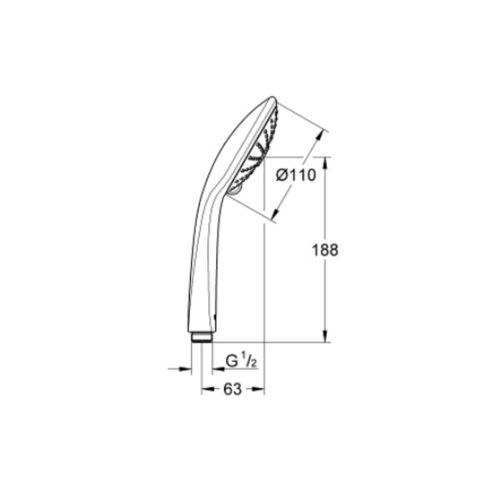 Tay sen tắm 3 chế độ Tempesta 110 GROHE 27221001 - 2