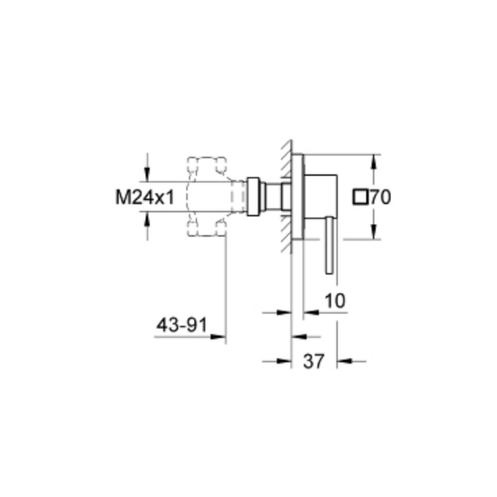 Van dừng Allure GROHE 19384000 - 2