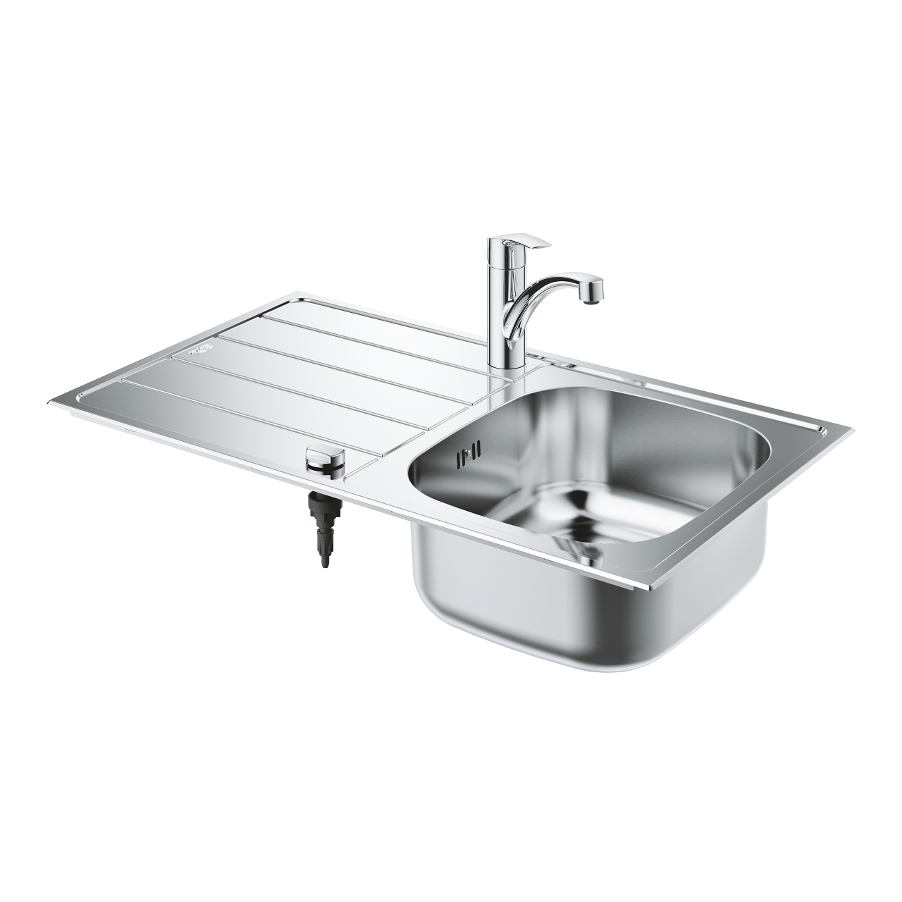 Chậu rửa chén 1 hộc cánh trái tích hợp vòi bếp Eurosmart GROHE 31565SD1 - 3