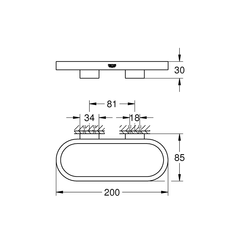 Vòng treo khăn Selection GROHE 41035000
