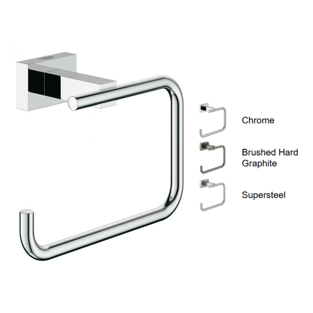 Lô giấy vệ sinh không nắp Essentials Cube GROHE 40507001 - 2