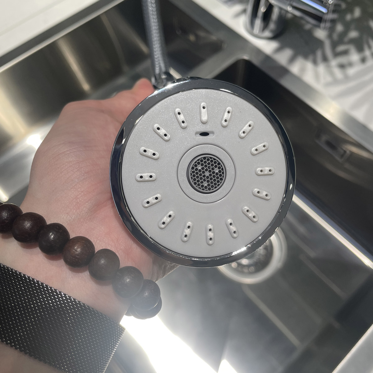 Vòi bếp cảm ứng dây rút nóng lạnh Zedra Touch GROHE 30219002 - 17