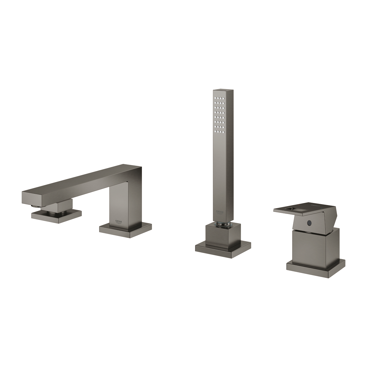 Vòi bồn tắm 4 lỗ nóng lạnh kèm tay sen Eurocube GROHE 19897001 - 8