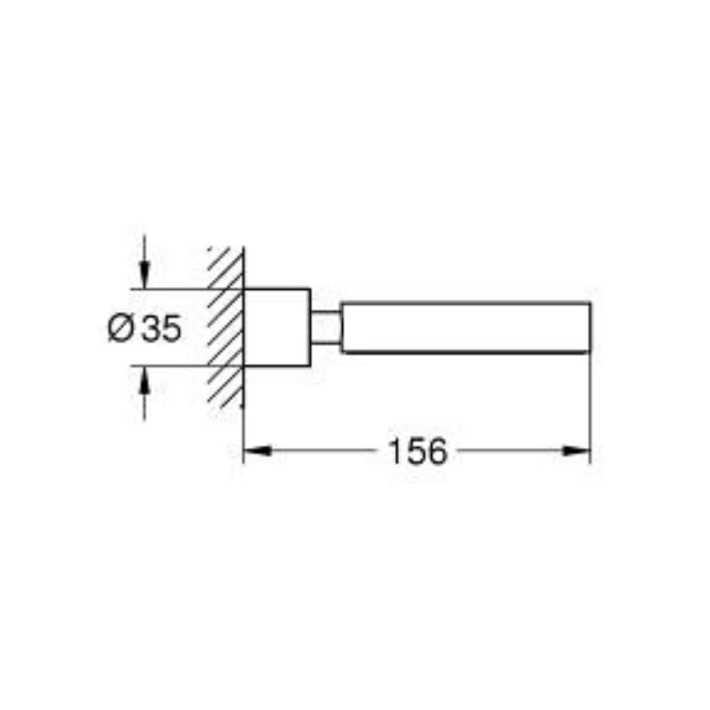 Giá đỡ ly thủy tinh hoặc dĩa và hộp xịt xà phòng Atrio GROHE 40885000