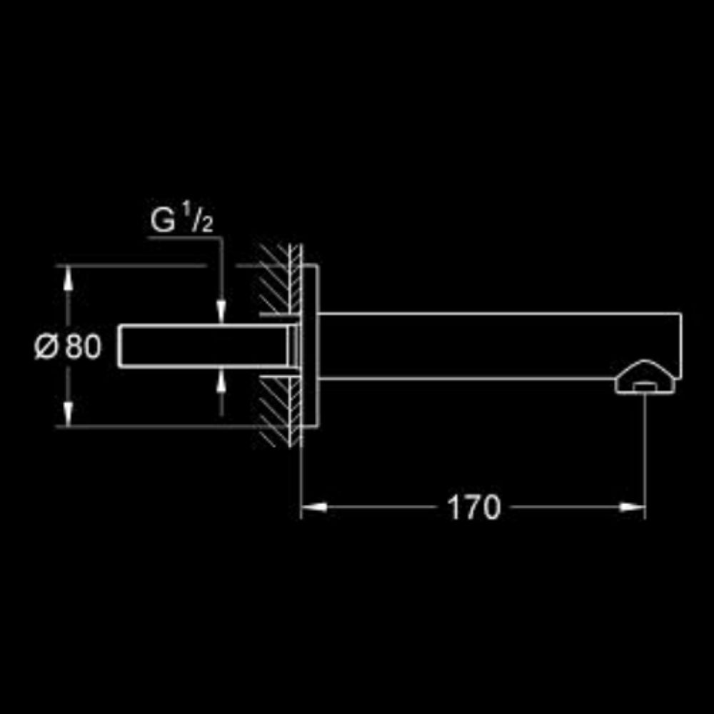 Vòi xả bồn âm tường Concetto GROHE 13280001