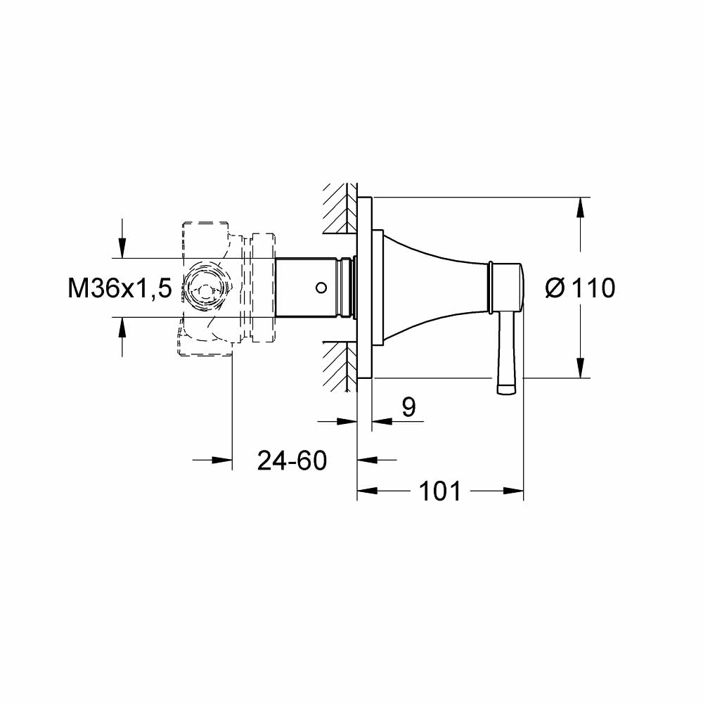 Van chuyển hướng 3 đường GROHE 19942000