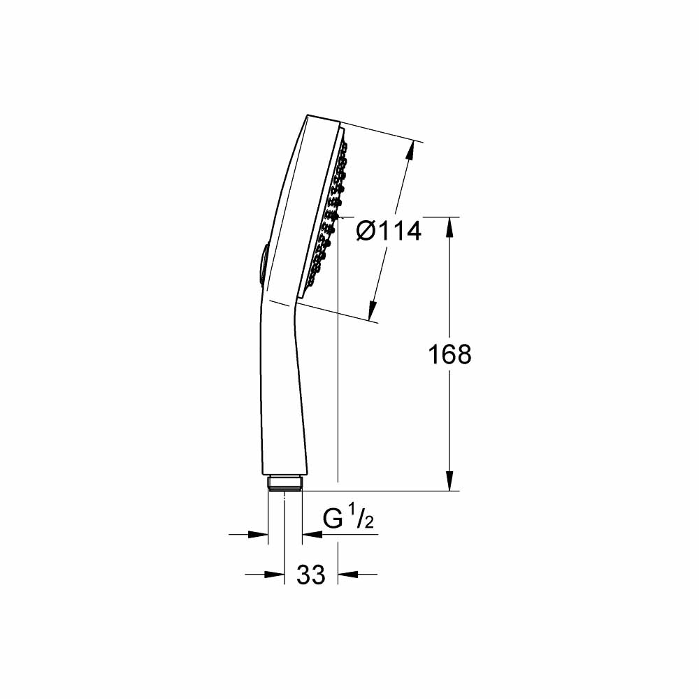 Tay sen tắm 2 chế độ Power&Soul Cosmopolitan 115 GROHE 27661000 - 2