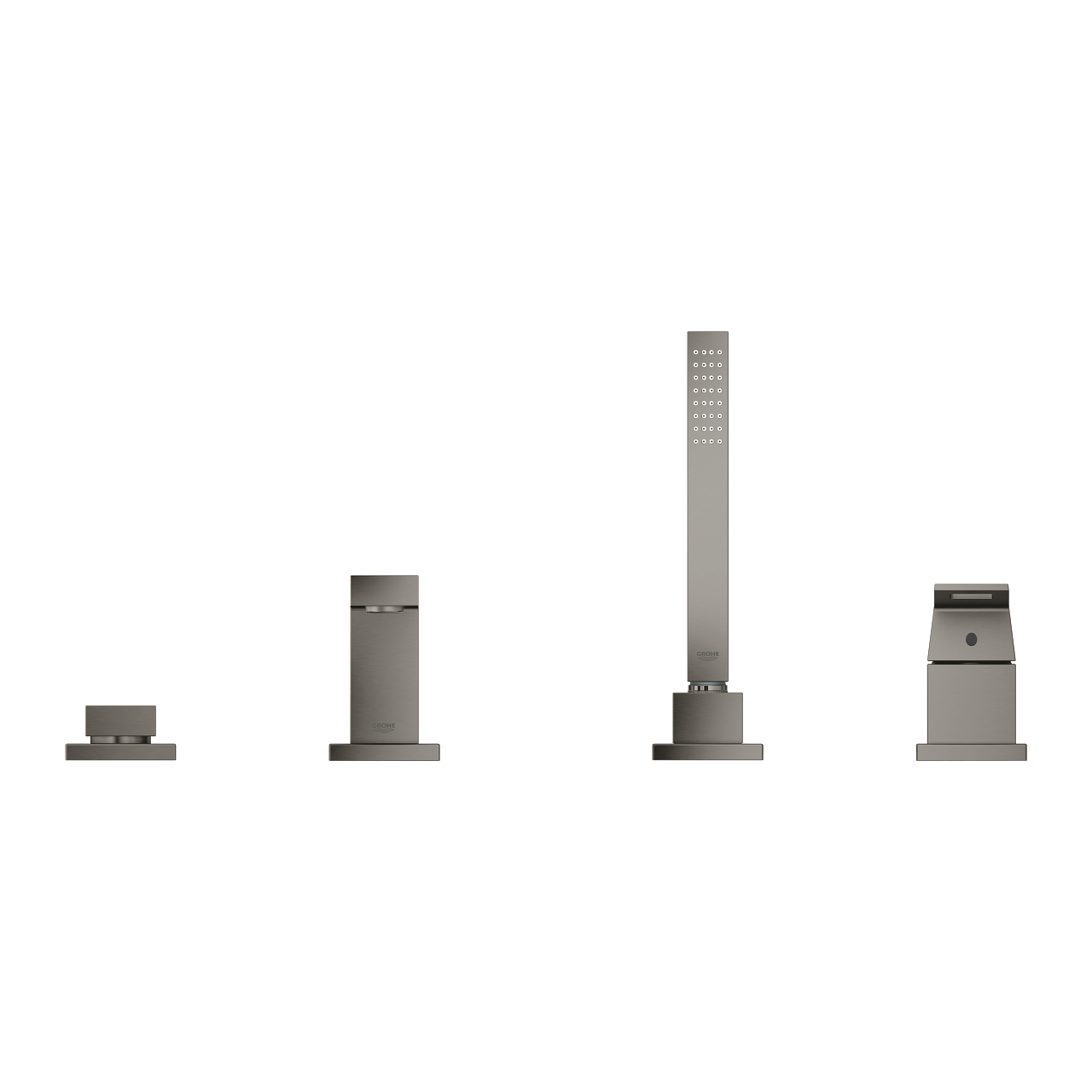 Vòi bồn tắm 4 lỗ nóng lạnh kèm tay sen Eurocube GROHE 19897001 - 7