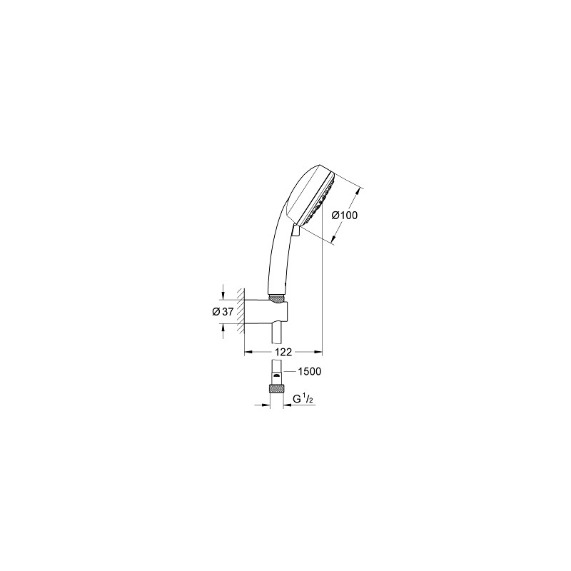 Bộ tay và gác sen tắm New Tempesta Cosmopolitan 100 GROHE 27588002