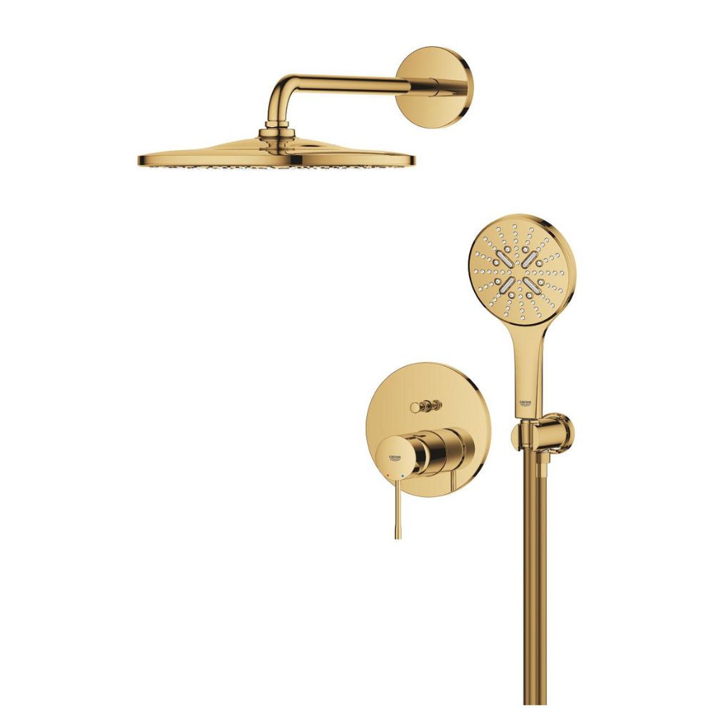 Bộ sen tắm âm tường ổn nhiệt tròn Essence 2 đường nước GROHE 25287AL0 - 13