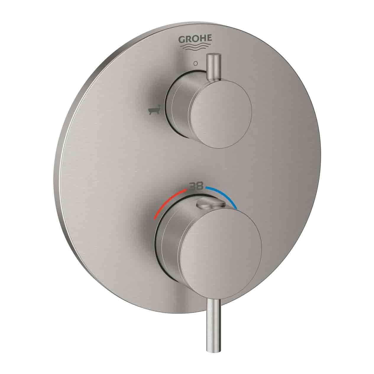 Van nhiệt độ kèm chuyển hướng 2 đường Atrio GROHE 24138003 - 12