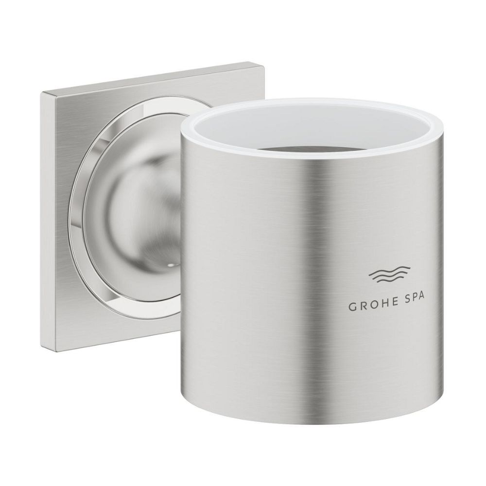 Giá đỡ ly thủy tinh hoặc dĩa và hộp xịt xà phòng Allure GROHE 40278001 - 8