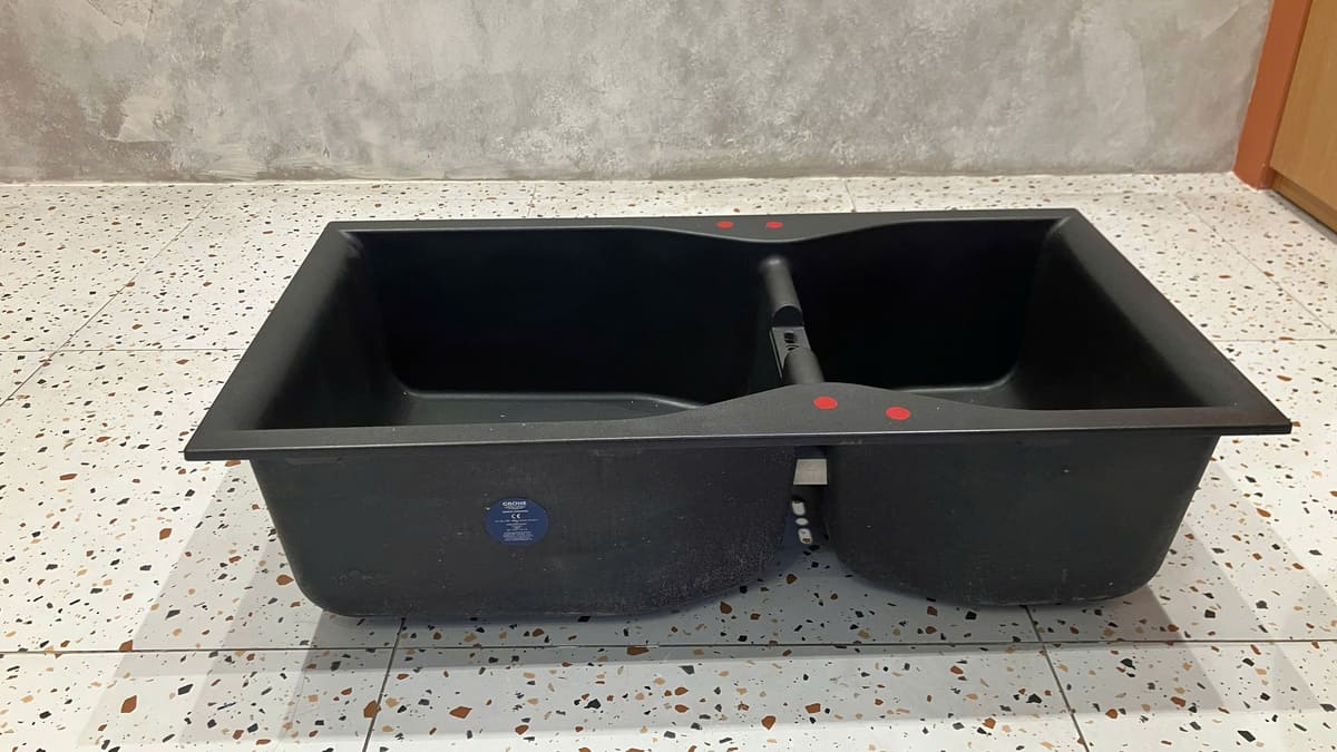 Chậu rửa chén 2 hộc Composite K700 GROHE 31658AP0 - 4