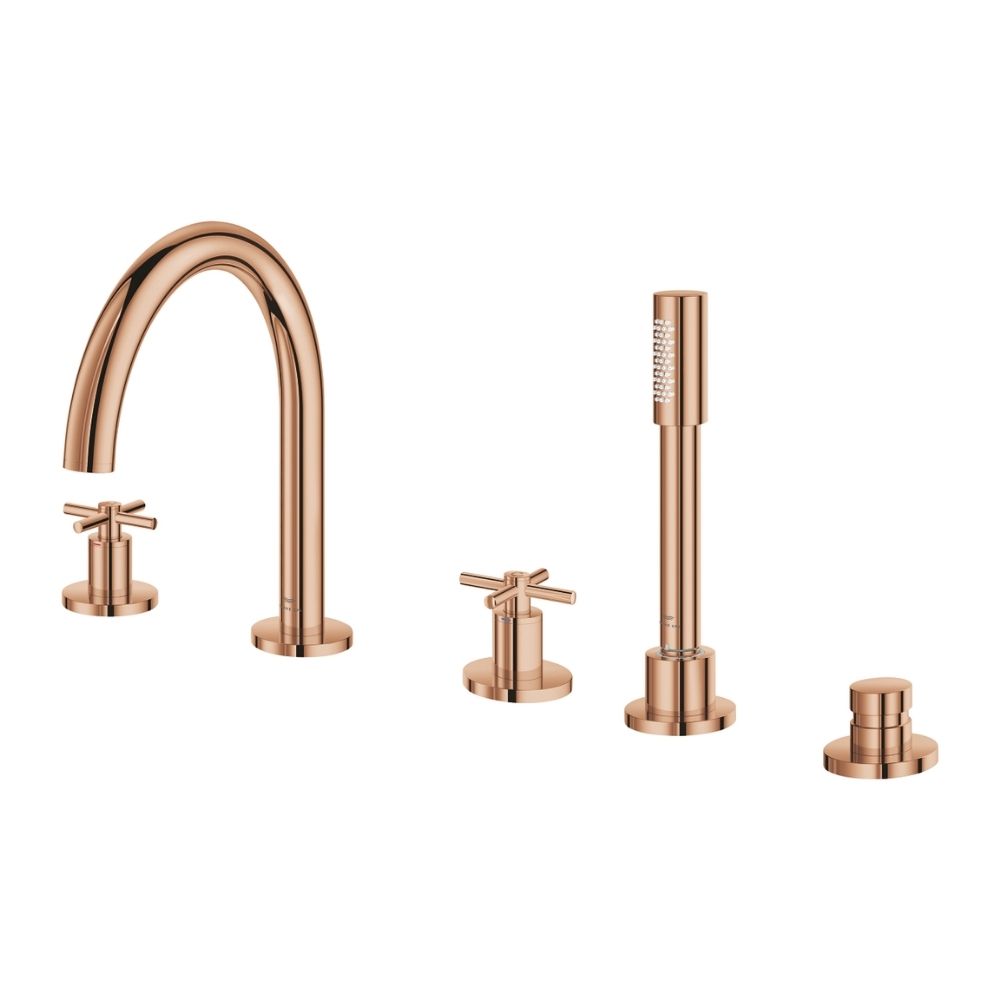 Vòi bồn tắm 5 lỗ nóng lạnh kèm tay sen Atrio GROHE 29408000 - 5