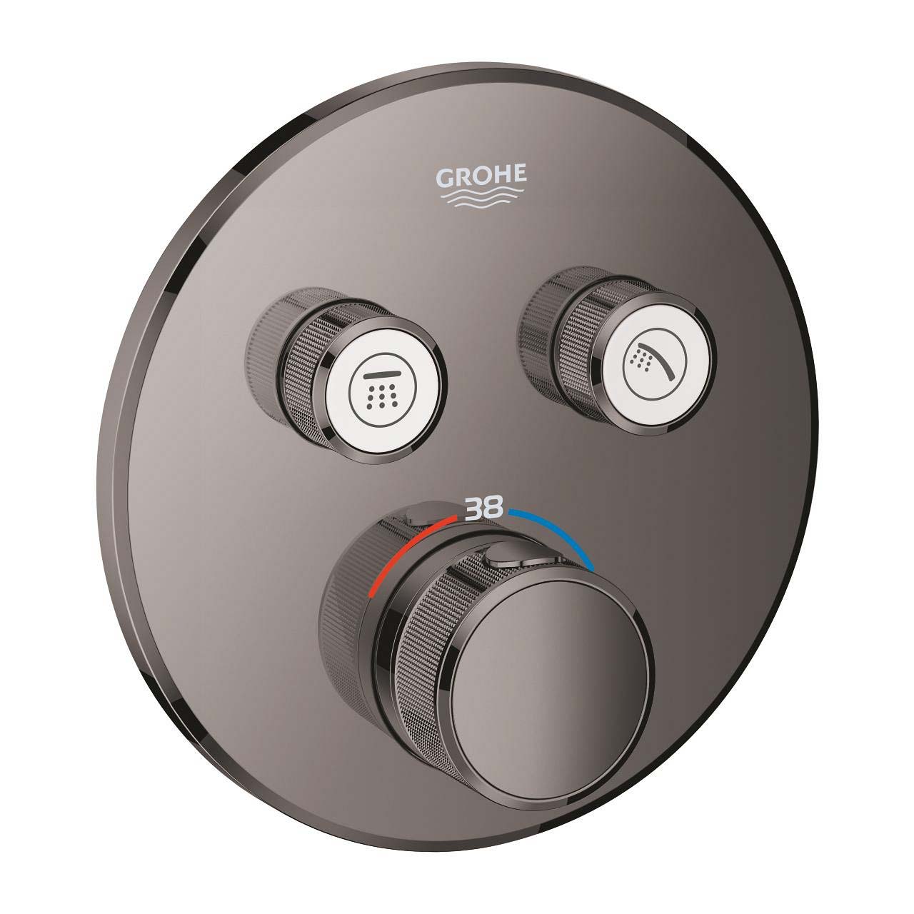 Mặt điều khiển sen tắm ổn nhiệt Grohtherm SmartControl tròn 2 chế độ GROHE 29119000