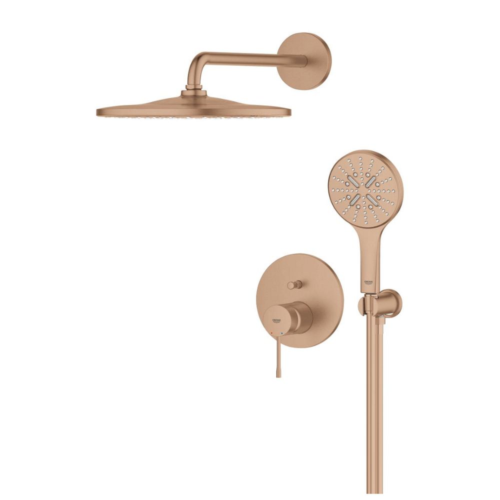 Bộ sen tắm âm tường ổn nhiệt tròn Essence 2 đường nước GROHE 25287AL0 - 10