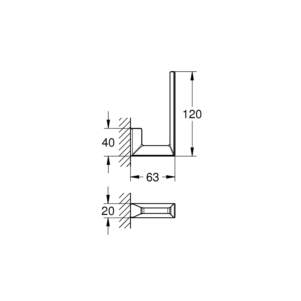 Lô giấy vệ sinh Selection Cube GROHE 40784000